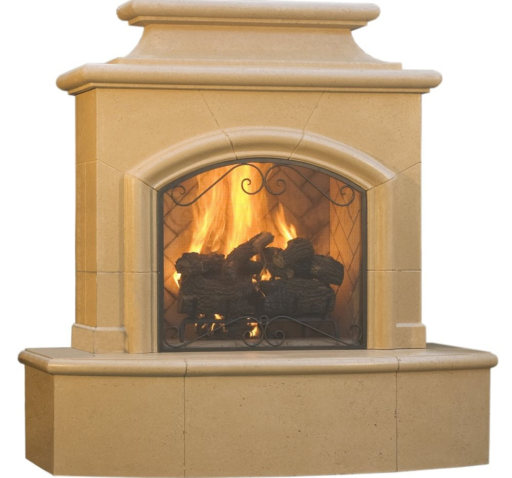 American Fyre Designs Mariposa Vent-Free Fireplace, 67" GFRC