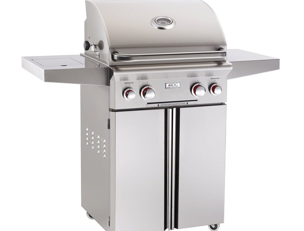 American Outdoor Grill 24-Inch T-Series Portable Grill, 304 Stainless Steel