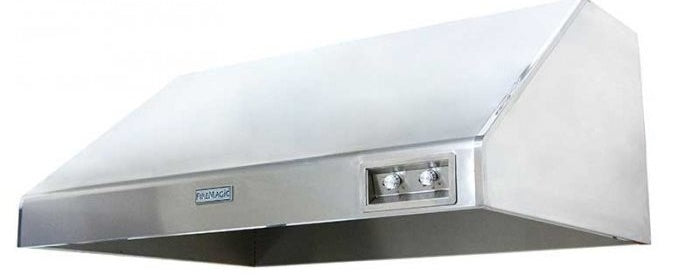 Fire Magic 42" Wall-Mount Vent Hood, 1200 CFM, Brushed 304 Stainless