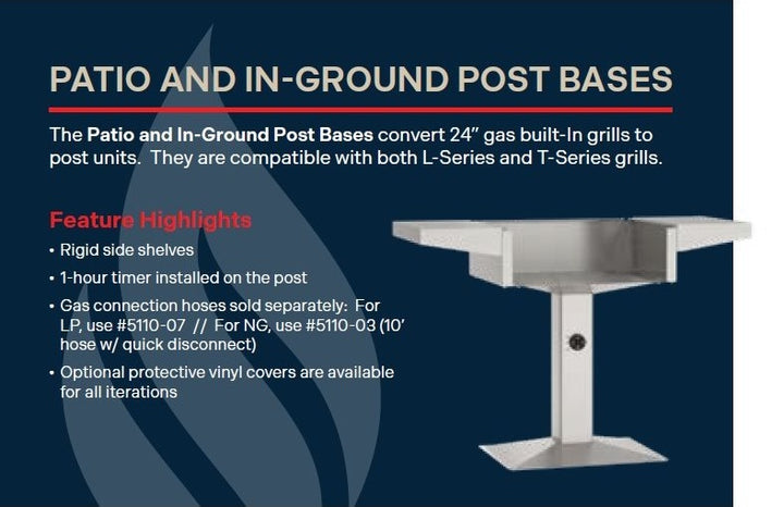 American Outdoor Grill AOG24 In-Ground Post