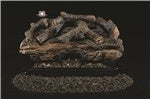 24" Charred Aged Split Log Set
