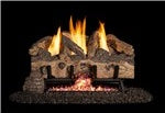 24" Charred Gnarled Split Log Set