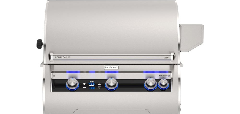 Fire Magic Echelon Diamond E660i Built-In Grill, 30-Inch, 304 Stainless Steel