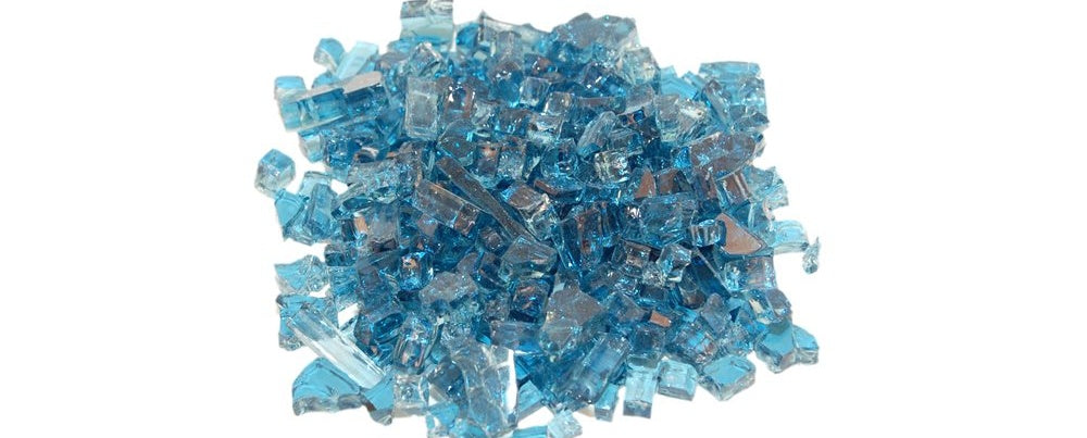 GLASS-CARIBBEAN BLUE