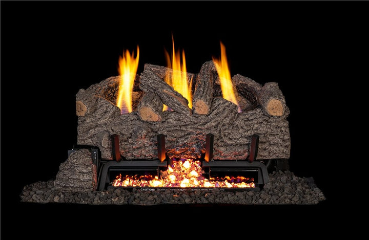 24" Gnarled Oak Log Set