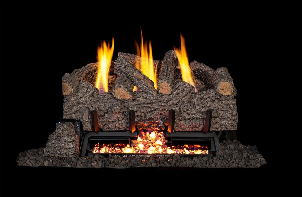 30" Gnarled Oak Log Set