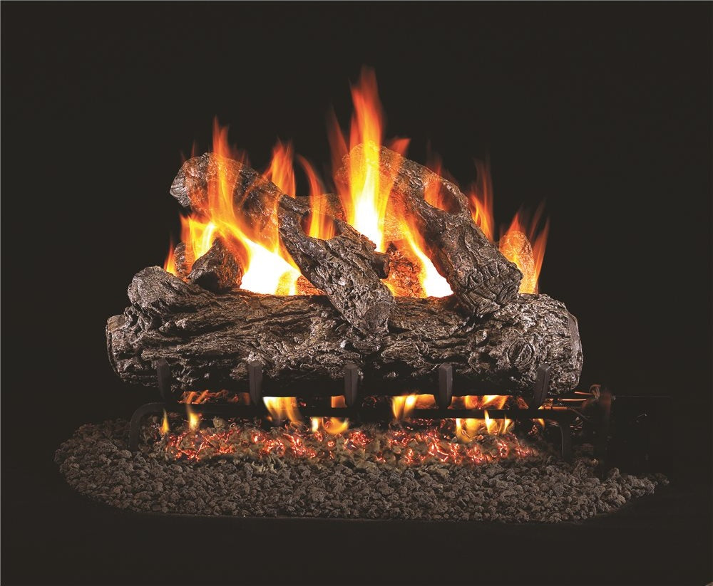 24" RUST OAK LOGS