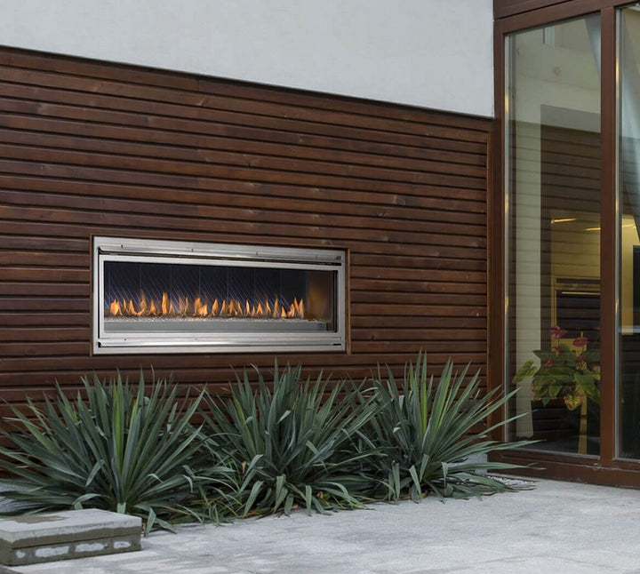 Montigo Mahana 60" Outdoor Ventless Gas Fireplace, 304 Stainless Steel